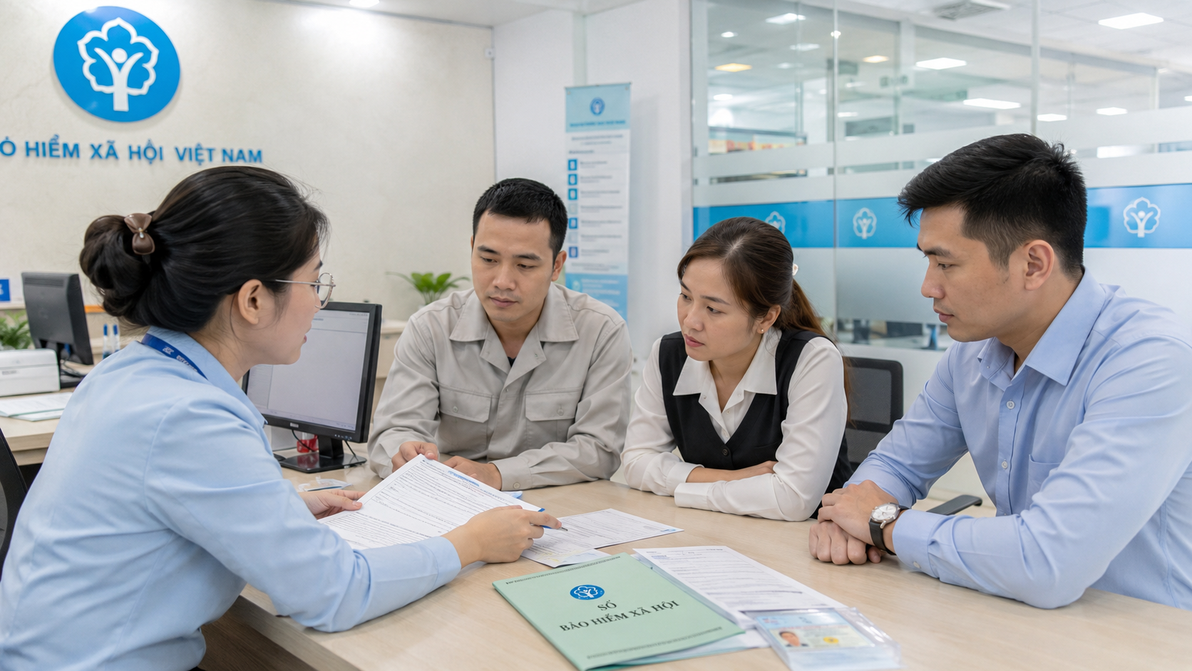 Người lao động được tư vấn về đối tượng phải tham gia bảo hiểm xã hội